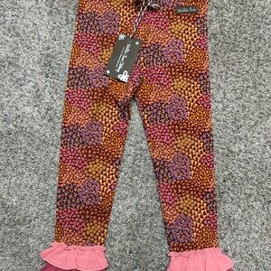 Matilda Jane Floral Ruffle Leggings - Size 4T - NWT